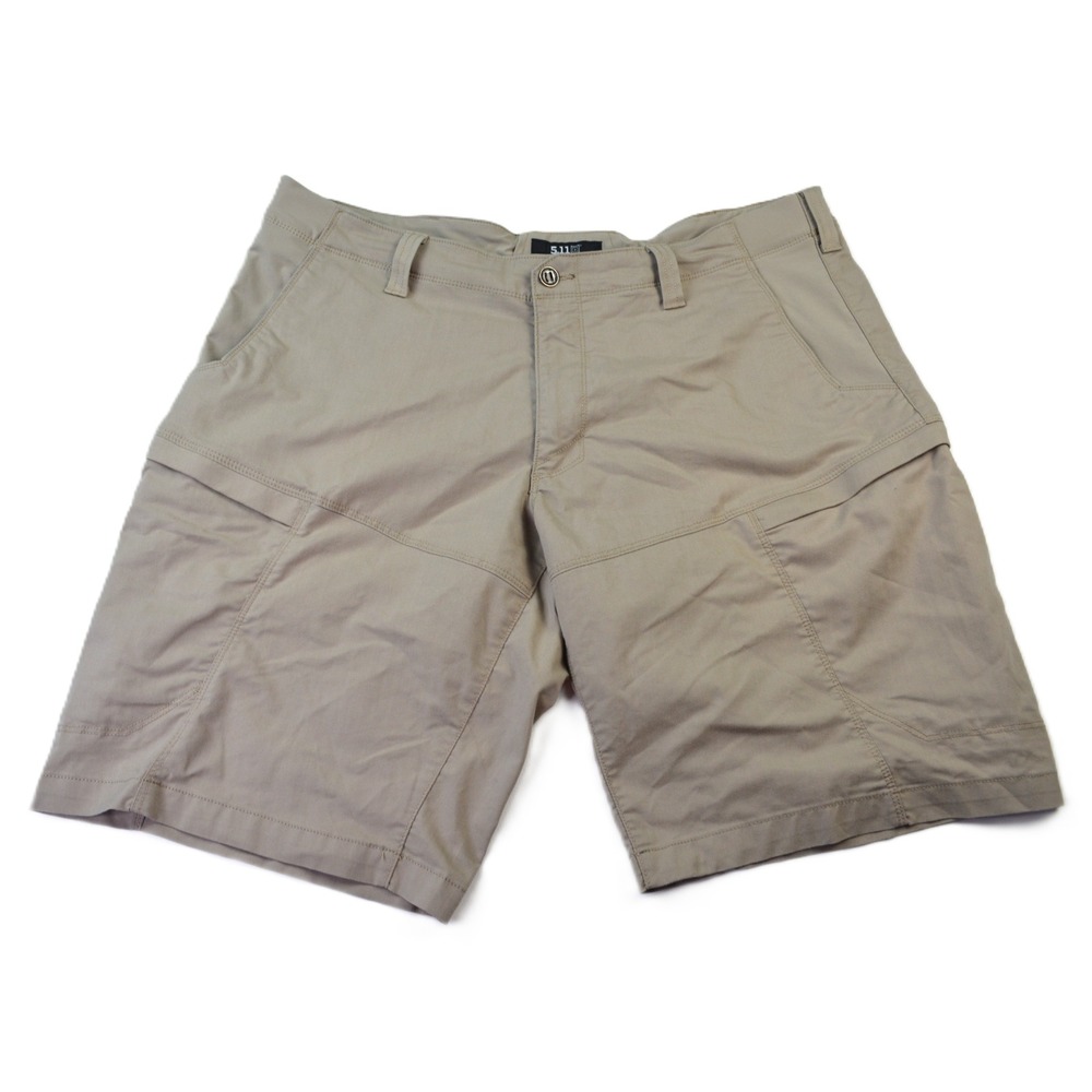 5.11 Tactical Mens Cargo Shorts Khaki Size 42 Outdoor Stretch Utility Pockets
